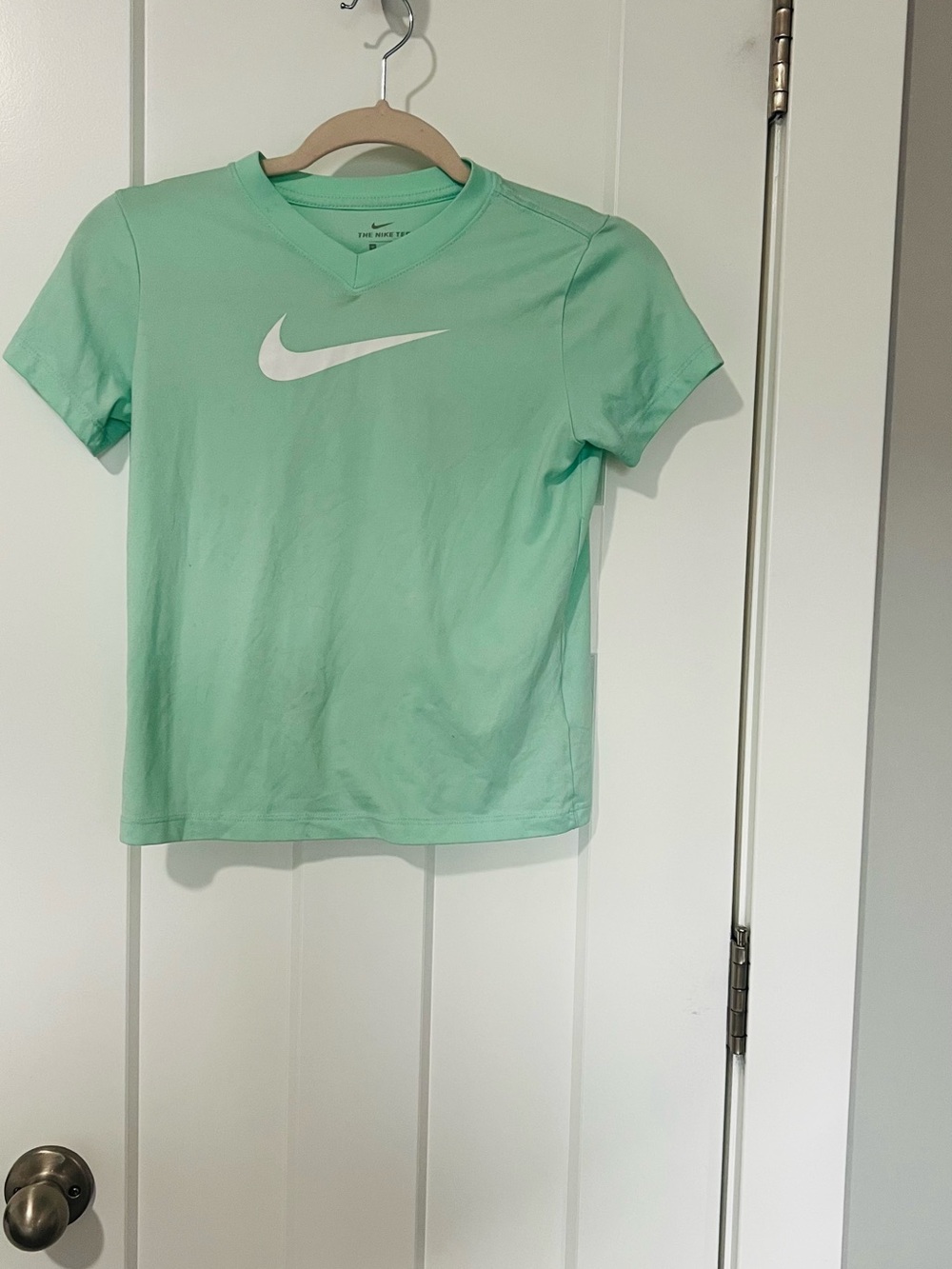 Nike Mint Green Dri-FIT Tee with White Swoosh